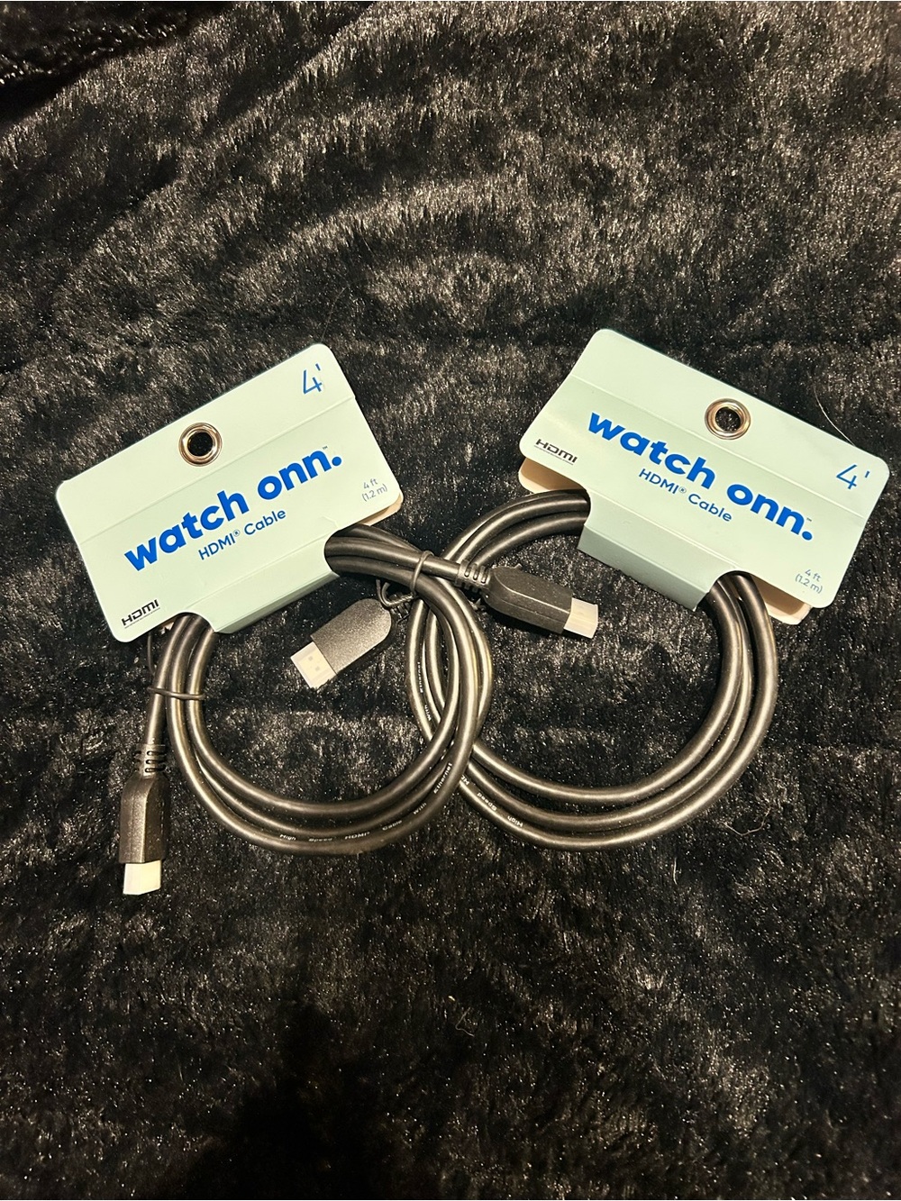 4' HDMI Cable - Black (2 pack)